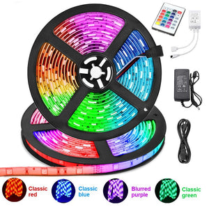242 RGB Remote Control LED Strip Light- 16 Colors Changing, Waterproof (5-Meter)