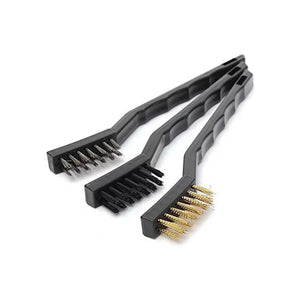 244 -3pcs Mini Wire Brush Set (Steel/Nylon/Brass Brush)